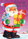 SANTA CLAUS Happy New Year Christmas Vintage Postcard CPSM #PBL030.GB - Kerstman