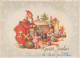 SANTA CLAUS Happy New Year Christmas Vintage Postcard CPSM #PBB505.GB - Santa Claus