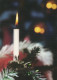 Happy New Year Christmas CANDLE Vintage Postcard CPSM #PBA103.GB - New Year