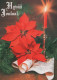 Happy New Year Christmas CANDLE Vintage Postcard CPSM #PBA042.GB - Nieuwjaar