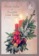 Happy New Year Christmas CANDLE Vintage Postcard CPSM #PAZ528.GB - Neujahr