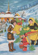 Happy New Year Christmas CHILDREN Vintage Postcard CPSM #PAY112.GB - Nieuwjaar