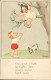 MARIA PIA FRANZONI TOMBA SIGNED 1940s POSTCARD - CHILDREN & DOG / BAMBINI & CANE (5723/2) - Autres & Non Classés