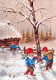 Happy New Year Christmas GNOME Vintage Postcard CPSM #PAU255.GB - Neujahr