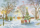Happy New Year Christmas Vintage Postcard CPSM #PAT005.GB - New Year