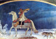 Happy New Year Christmas Horse Vintage Postcard CPSM #PAS943.GB - Nieuwjaar