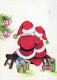 SANTA CLAUS CHILDREN CHRISTMAS Holidays Vintage Postcard CPSM #PAK294.GB - Kerstman