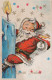 SANTA CLAUS CHRISTMAS Holidays Vintage Postcard CPSMPF #PAJ386.GB - Santa Claus