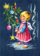 ANGEL CHRISTMAS Holidays Vintage Postcard CPSM #PAH688.GB - Anges