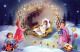 ANGEL CHRISTMAS Holidays Vintage Postcard CPSMPF #PAG746.GB - Anges