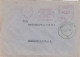 POSTAL HISTORY 1953 VERY RARE RECTANGULAR STAMP BUCURESTI,CANCELLATION RED 0,55 LEI COVERS TO CAMPIA TURZII,ROMANIA - Storia Postale