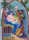 Vergine Maria Madonna Gesù Bambino Natale Religione Vintage Cartolina CPSM #PBP993.IT - Vierge Marie & Madones