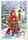 Buon Anno Natale BAMBINO Vintage Cartolina CPSM #PBM337.IT - New Year