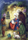 Vergine Maria Madonna Gesù Bambino Natale Religione Vintage Cartolina CPSM #PBB964.IT - Maagd Maria En Madonnas