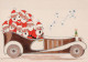BABBO NATALE Buon Anno Natale Vintage Cartolina CPSM #PBB112.IT - Santa Claus