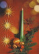 Buon Anno Natale CANDELA Vintage Cartolina CPSM #PBA169.IT - Neujahr