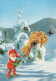 BABBO NATALE Buon Anno Natale Vintage Cartolina CPSM #PAU601.IT - Kerstman