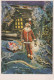 BABBO NATALE Buon Anno Natale Vintage Cartolina CPSM #PAU534.IT - Kerstman