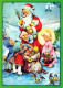 BABBO NATALE BAMBINO Natale Vintage Cartolina CPSM #PAK218.IT - Kerstman