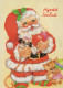 BABBO NATALE Natale Vintage Cartolina CPSM #PAJ591.IT - Santa Claus