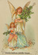 ANGELO Buon Anno Natale Vintage Cartolina CPSM #PAH874.IT - Engelen
