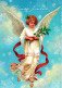 ANGELO Buon Anno Natale Vintage Cartolina CPSM #PAH381.IT - Angels