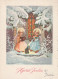 ANGELO Buon Anno Natale Vintage Cartolina CPSM #PAH125.IT - Engel