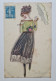 Cpa. Illustrateur Lucien Achille Mauzan. Jeune Femme à L'ombrelle. - Mauzan, L.A.