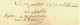 1849 MARQUE THONON Haute Savoie  De Bellevue En Chablais Lettre Sign.Pasquier Pour Le Procureur à Chambery Savoie - 1801-1848: Precursori XIX