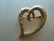 Broc-266 Broche Représentant Un Coeur Métal Doré Très Ouvragé De 50mm/40mm,poids=21,81g - Brooches