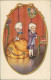 CASTELLI SIGNED 1930s POSTCARD - BOY & GIRL - N.2008 (5734) - Castelli