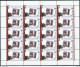 Latvia Mi 652-55 ** MNH Complete Set Of Sheets - Lettonie Lettland Letonia Letland - Timbres Sur Timbres