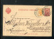 "FINNLAND" 1898, Postkarte Mit Zusatzfrankatur Nach Deutschland (A2041) - Interi Postali
