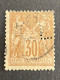 FRANCE C N°80 Sage CL 218 Perforé Perforés Perfins Perfin - Autres & Non Classés