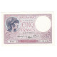 5 FRANCS VIOLET 27-07-1939 P/NEUF Fayette 4.3 - 5 F 1917-1940 ''Violet''