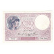 5 FRANCS VIOLET 27-07-1939 TTB+  Fayette 4.3 - 5 F 1917-1940 ''Violet''