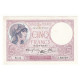 5 FRANCS VIOLET 14-09-1939 SPL  Fayette 4.8 - 5 F 1917-1940 ''Violet''