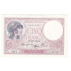 5 FRANCS VIOLET 14-09-1939  SUP+  Fayette 4.8 - 5 F 1917-1940 ''Violet''