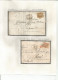 France - LYON - Etude Des Cachets Du Bureau Des TERREAUX De 1852 à Type Sage - 28 Timbres Et 15 Lettres Et Documents - 1849-1876: Klassik