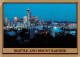 72855789 Seattle Downtown At Night Mount Rainier  - Sonstige & Ohne Zuordnung