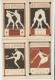 SPORTS - JEUX OLYMPIQUES PARIS 1924 - Pochette Complète De 8 Cartes : Lutte Aviron Javelot Tennis Rugby Boxe Saut Course - Olympische Spelen