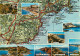 06 - Alpes Maritimes - De Fréjus Et Saint Raphael à Antibes - Multivues - Carte Géographique Michelin - CPM - Carte Neuv - Autres & Non Classés