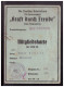 Dt- Reich (024168) Propaganda Mitgliegskarte Die Deutsche Arbeitsfront NSG Kraft Durch Freude Von Bad Dürkheim 1938/ 39 - Historische Dokumente