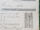 Lot De 5 Documents Avec Timbres Fiscaux Fin 19eme Siècle - Briefe U. Dokumente