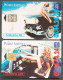 Télécartes PEUGEOT ASSISTANCE APPEL GRATUIT 1994 Automobile Lion Voiture Pin-up Numéro 120U 50U France Telecom FERRUA - Non Classificati