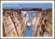 Postcard Korinth Kanal Von Korinth, Schiff Ship, Zug Railway Bridge 1987 - Griechenland