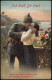 Ansichtskarte  Feldpostkarte 1. WK (Soldat Küsst Frau) 1915  Feldpoststempel - Oorlog 1914-18