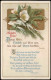 Neujahr Sylvester New Year Tannenzweig Christlicher Text 1916 Goldrand - Nouvel An