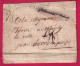 ARMEE DES COTES + GENERAL DE L'ARMEE DE CHERBOURG MANCHE POUR LOUVRES EN PARISIS SEINE ET OISE LETTRE - 1801-1848: Voorlopers XIX