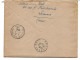 LETTRE 1950 AVEC TIMBRE MARIANNE DE GANDON ET CACHET TAXE DE POSTE RESTANTE - 1859-1959 Lettres & Documents